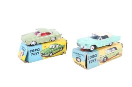 Two Corgi diecast cars. Comprising a No.
