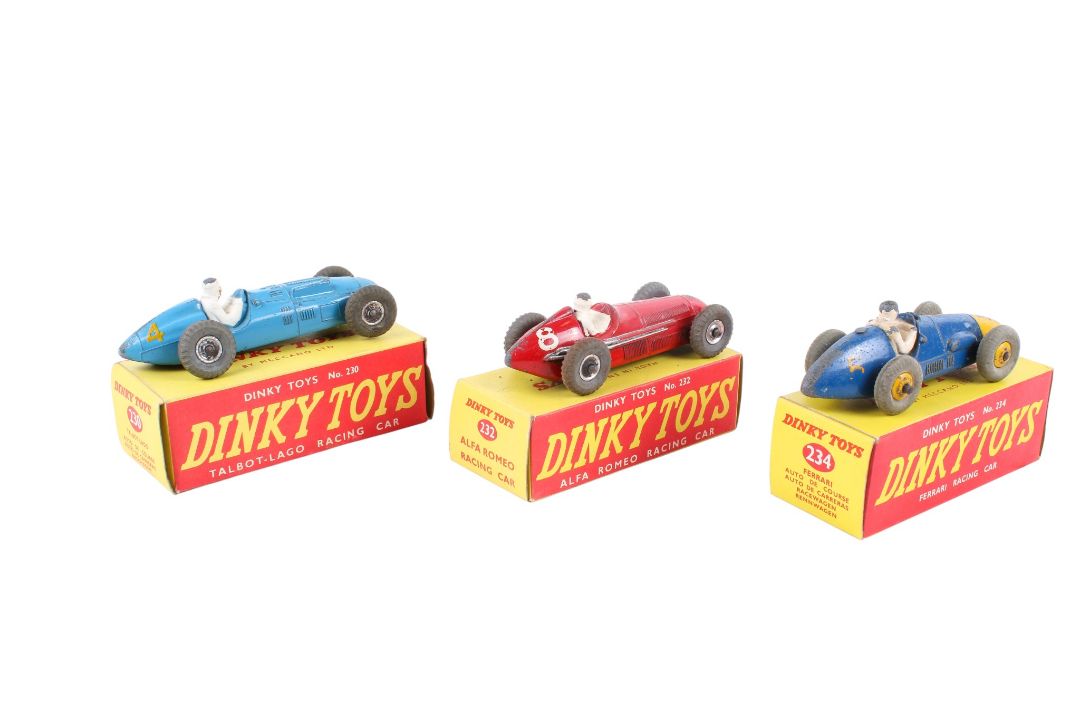Three Dinky diecast racing cars. Comprising a No. - Image 2 of 4