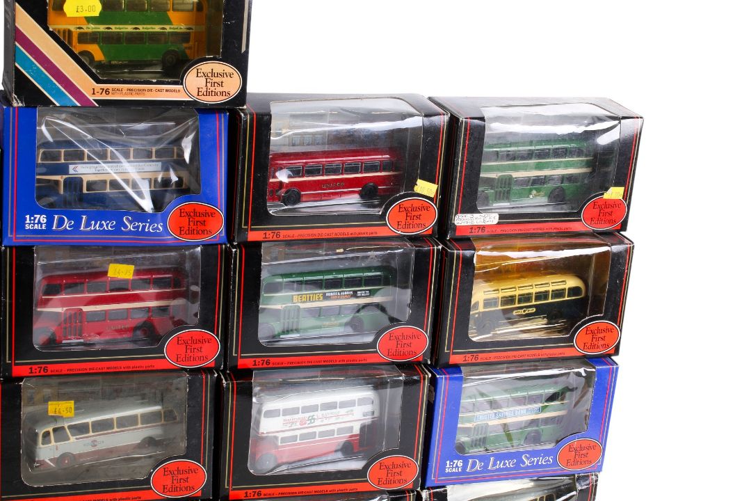 A collection of EFE 1:76 scale diecast model coaches and buses. - Image 2 of 5
