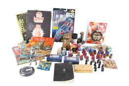 An assortment of Doctor Who Dalek related models and collectables.