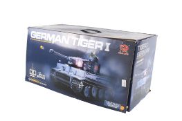 A Heng Long 1:16 scale radio controlled German Tiger I Battle Tank.