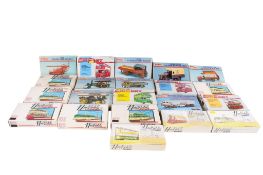 A collection of Hadfields and Keil Kraft plastic vehicle kits.