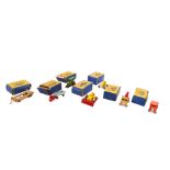 Seven Moko Lesney made Matchbox Series diecast farming and industrial vehicles. Comprising a No.