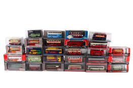 A collection of Corgi Original Omnibus 1:76 scale diecast buses and coaches.