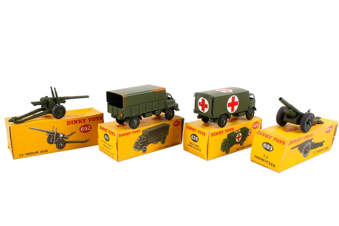 Four Dinky diecast military vehicles. Comprising a No. - Image 2 of 3