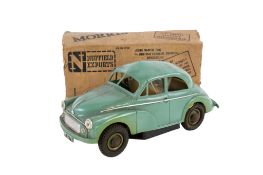 A Victory Industries motorised V Model Morris Minor Saloon model.
