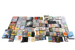 A large collection of computer game cassettes.