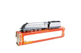 A Hornby 00 gauge locomotive and tender. R.