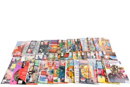 A collection of vintage comics.