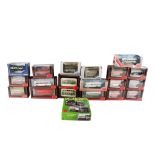 A collection of EFE 1:76 scale diecast model buses and coaches. Including a AEC Regal 10T 10 Bus 'U.