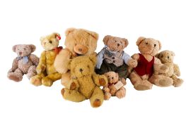 A collection of Teddy Bears.