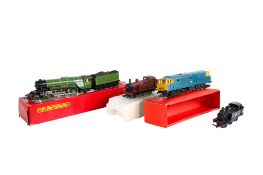 Four 00 gauge locomotives.