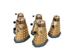Five vintage Doctor Who 'Mutant Reveal' Dalek Models. Circa.1963, H13cm.