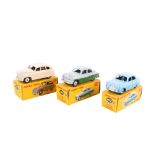 Three Dinky diecast Saloon cars. Comprising a No.