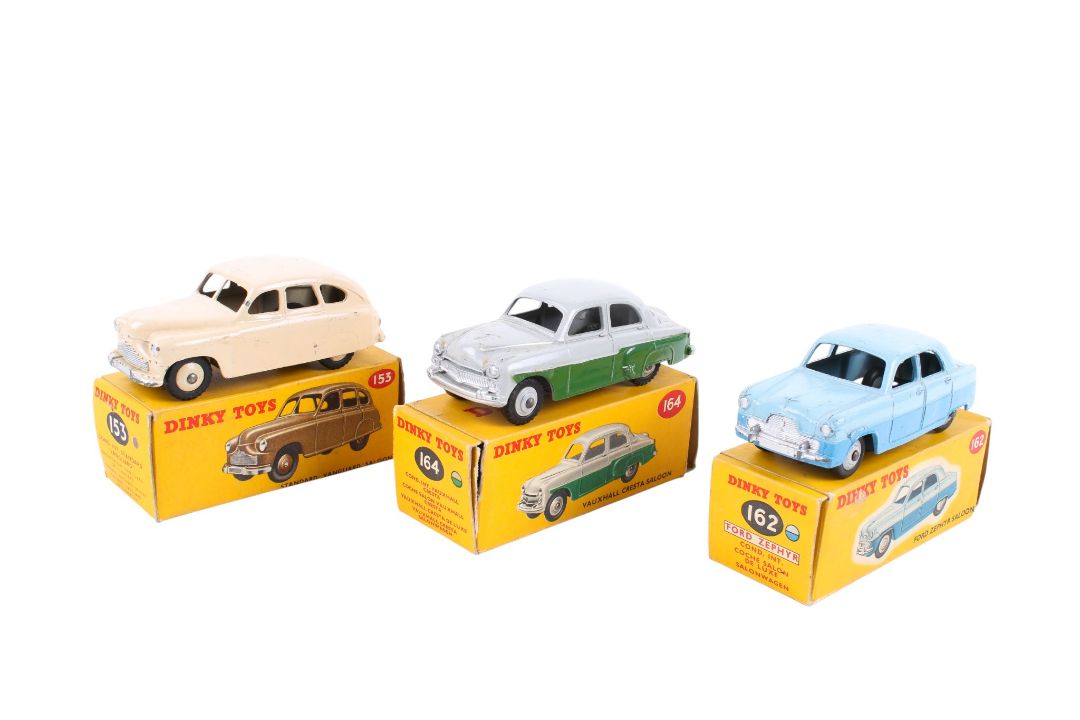 Three Dinky diecast Saloon cars. Comprising a No. - Image 1 of 3