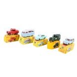 Five Dinky diecast vehicles. Comprising a No.
