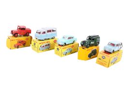 Five Dinky diecast vehicles. Comprising a No.