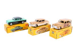 Three Dinky diecast cars. Comprising a No.