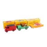Three Dinky diecast vehicles. Comprising a No.265 Plymouth Plaza U.S.A.