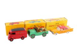 Three Dinky diecast vehicles. Comprising a No.265 Plymouth Plaza U.S.A.