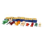 Eight Moko Lesney made Matchbox Series diecast vehicles and assorted boxes. Including a No.
