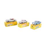 Three Dinky diecast cars. Comprising a No.