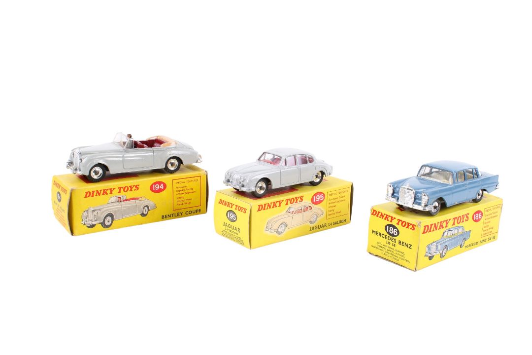 Three Dinky diecast cars. Comprising a No. - Image 1 of 4