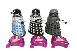 Three Product Enterprise Doctor Who Radio Classic Dalek Radio Command large scale figures.