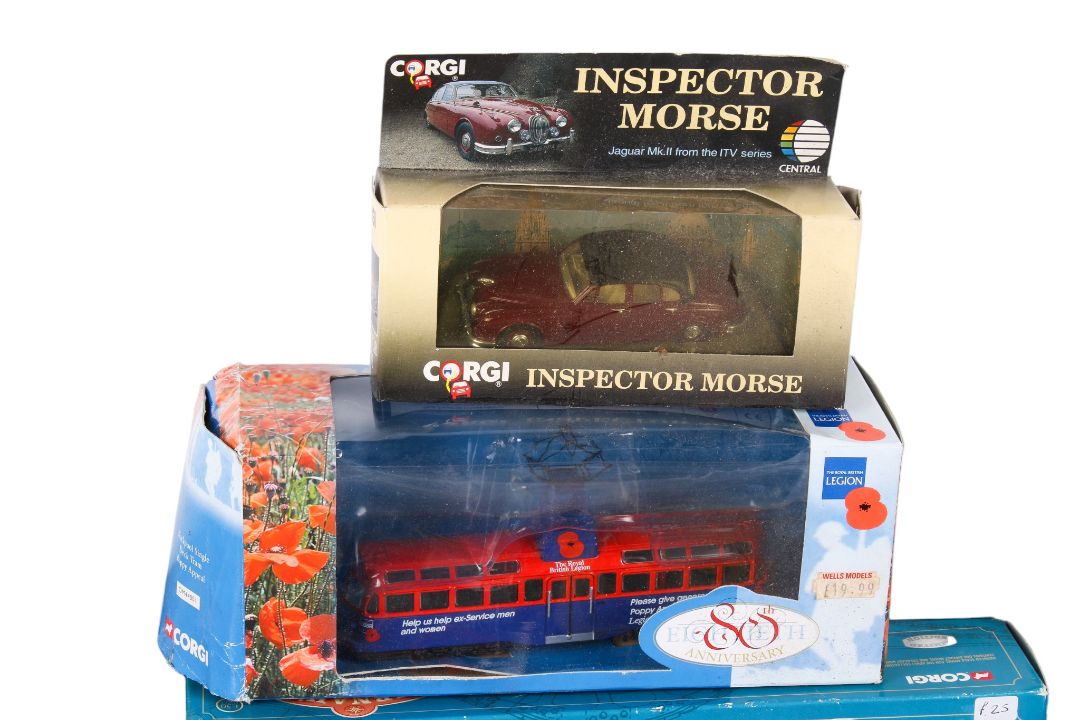 A collection of Corgi diecast vehicles. Including a Thornycroft Bus 'South Wales', No. - Image 3 of 5