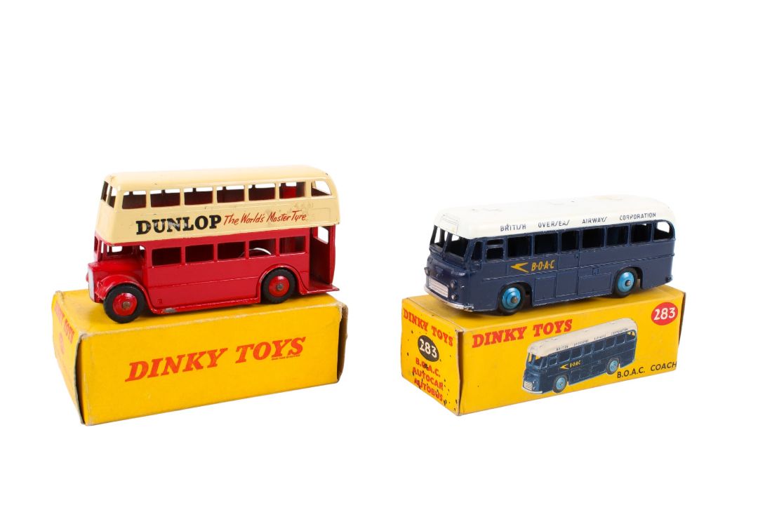 Two Dinky diecast coaches. Comprising a No.283 B.O.A.C. - Image 1 of 5
