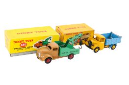 Two Dinky diecast industrial vehicles. Comprising a No.