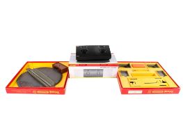 Two Hornby Tri-ang Railways 00 gauge model railway trainsets and a HM 2000 power controller.