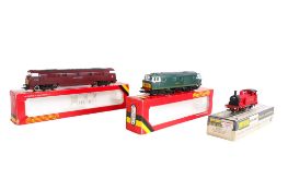 Three 00 gauge locomotives. Comprising a Wrenn 00 gauge tank locomotive.