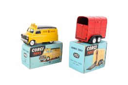 Two Corgi Toys diecast vehicles.