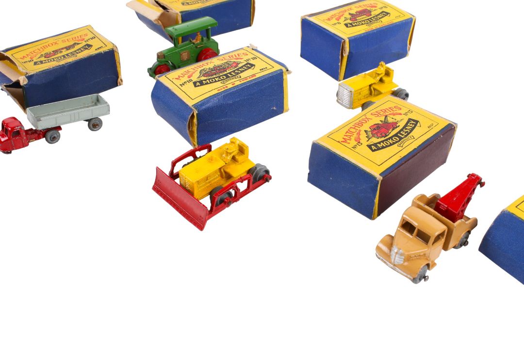 Seven Moko Lesney made Matchbox Series diecast farming and industrial vehicles. Comprising a No. - Image 3 of 7