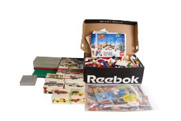 A collection of vintage Lego sets.