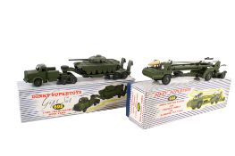 Two Dinky Supertoys Military diecast models. Comprising a No.
