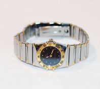 Omega Constellation Damen-Armbanduhr, Stahl/Gold, 41,5 gr.