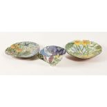 Claudia Clare (British born 1962), a teacup saucer and plate "The Damp Patch" from The World Service