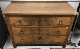 A 19th Century French walnut commode,