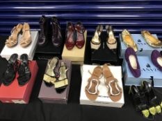 A box containing ten pairs of designer shoes in original packaging, Brunofrisoni, Dolce & Gabbana,