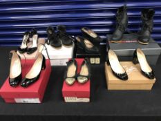 Seven pairs of designer shoes, Christian Louboutin, Prada, Miu Miu, Valentino, Isabel Marant,