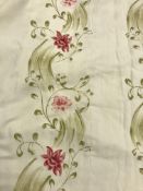 A pair of linen Marta Zoffany interlined curtains with taped pencil pleat headings approx.