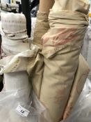 Seven remnant rolls of furnishing fabric to include two rolls of floral decorated Coles of Mortimer