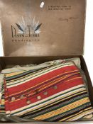 A Derry & Toms, Kensington box containing a Turkish style scarf/shawl approx.