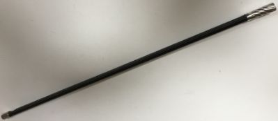 A modern leather covered swagger stick w