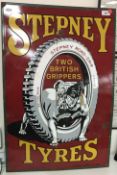 A vintage enamel sign 