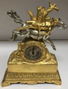 A 19th Century French gilt bronze mantel