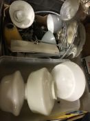 A box of various lighting in the industrial style,