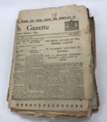 A collection of unframed engravings,